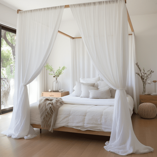 Whitecanopylinencurtains